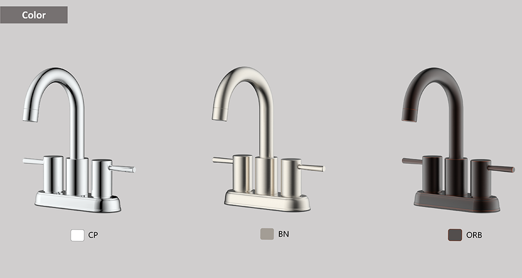 113110134 Taymor Collection 4in Watersense certified Faucet Two-handle Centerset Lavatory Faucet