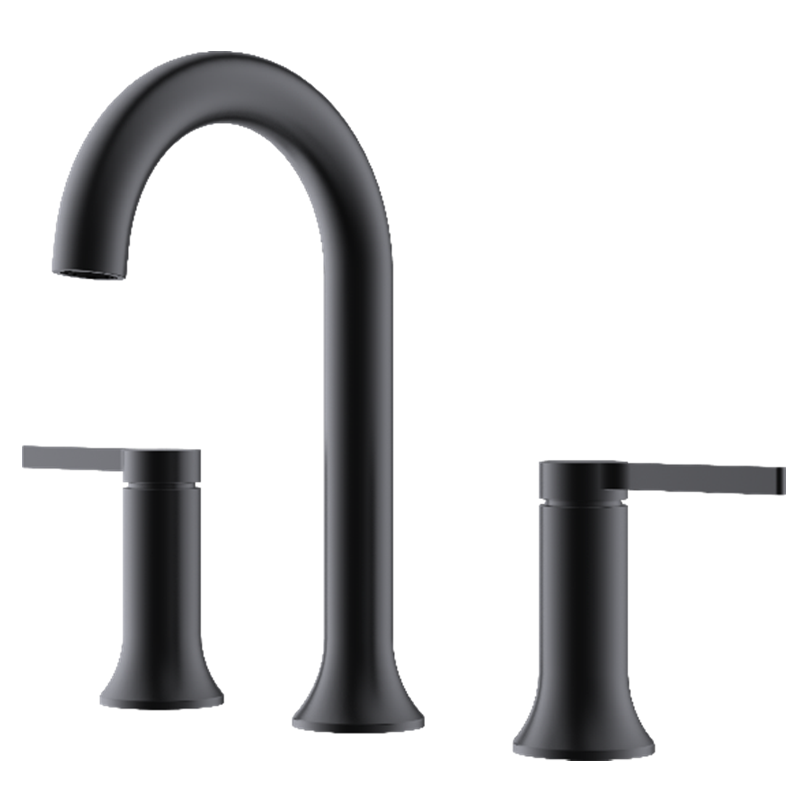 Beyond series New style two handle centerset contemporary bathroom faucet Matt black lavatory faucet