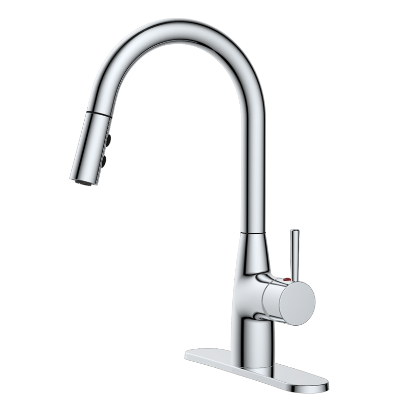 Pull-down kitchen faucet