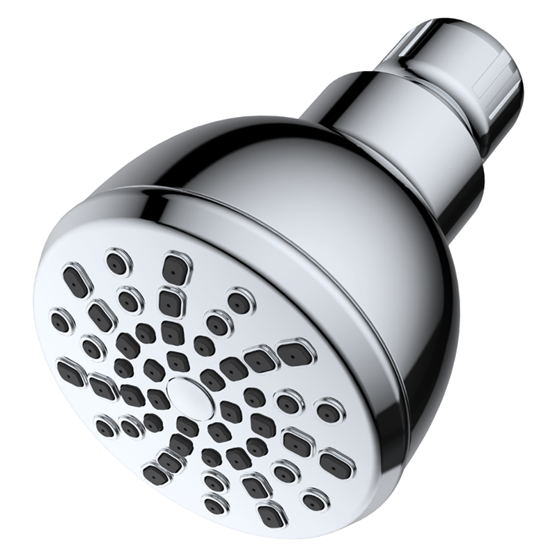 7218 Single setelan sirah padusan Soft self-cleaning TPR nozzles Dilapisi faceplate showerhead