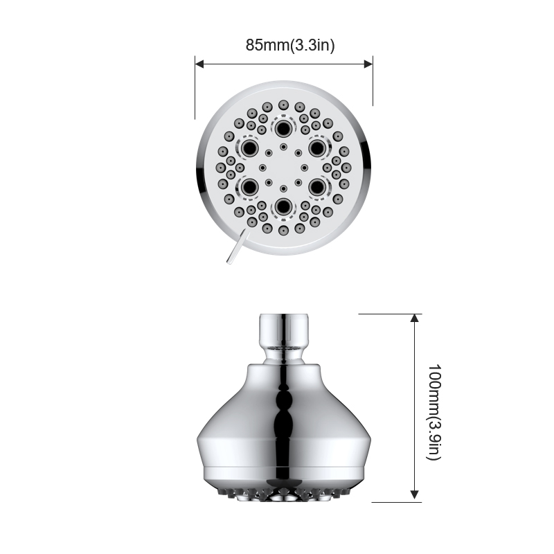 352832 Rubinetto per lavello da cucina cromato ad arco alto da 8 pollici con doppia maniglia-5