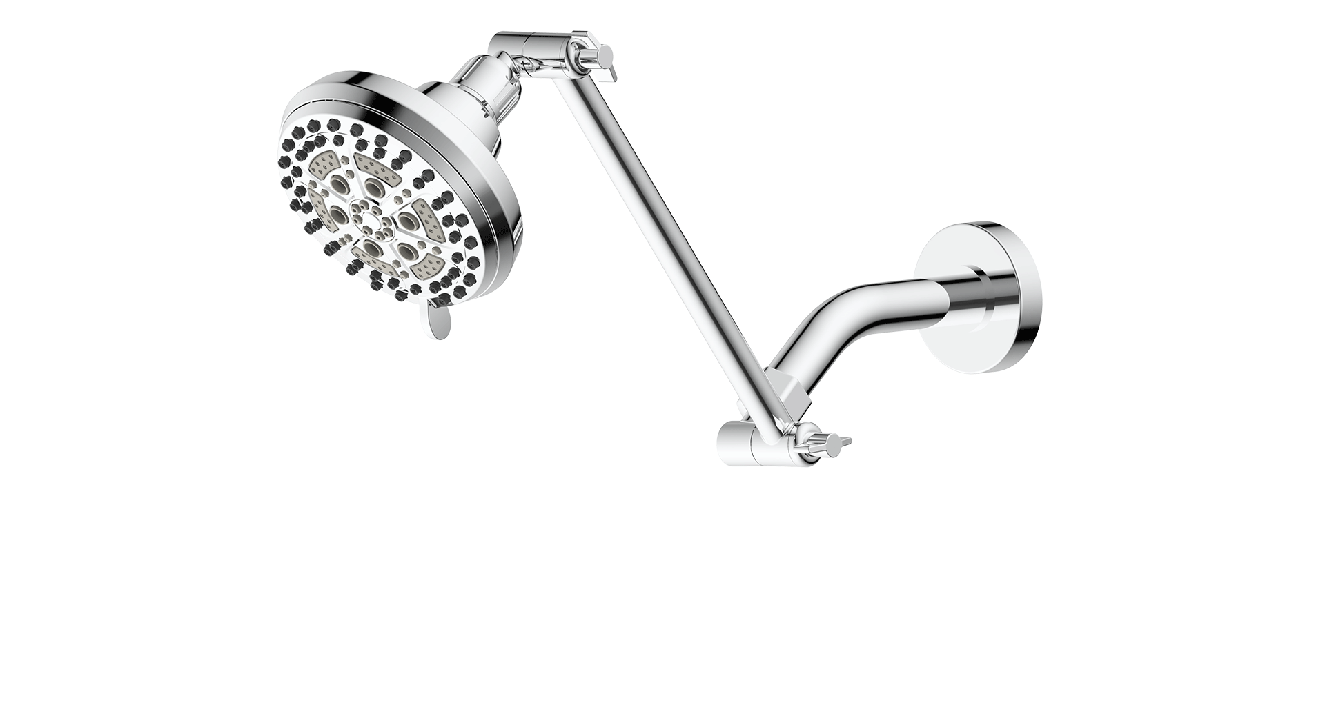 Stainless steel adjustable shower arm
