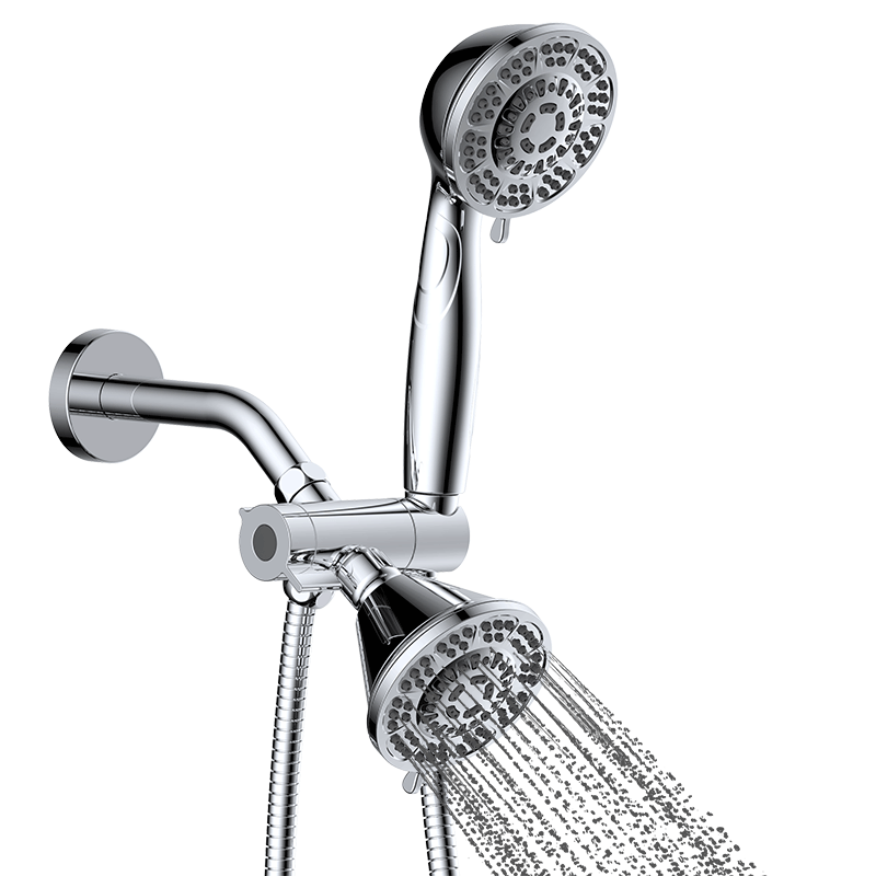 6-Settings Shower Combo With Patented 3-Way Diverter
