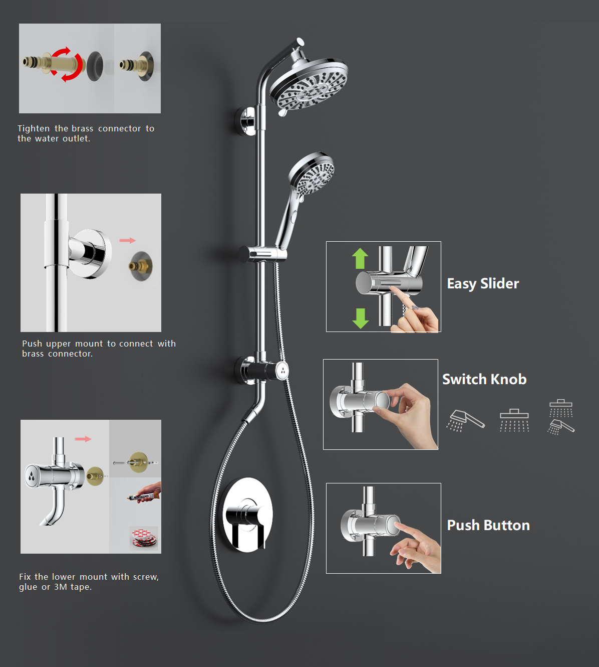Retrofit Shower System