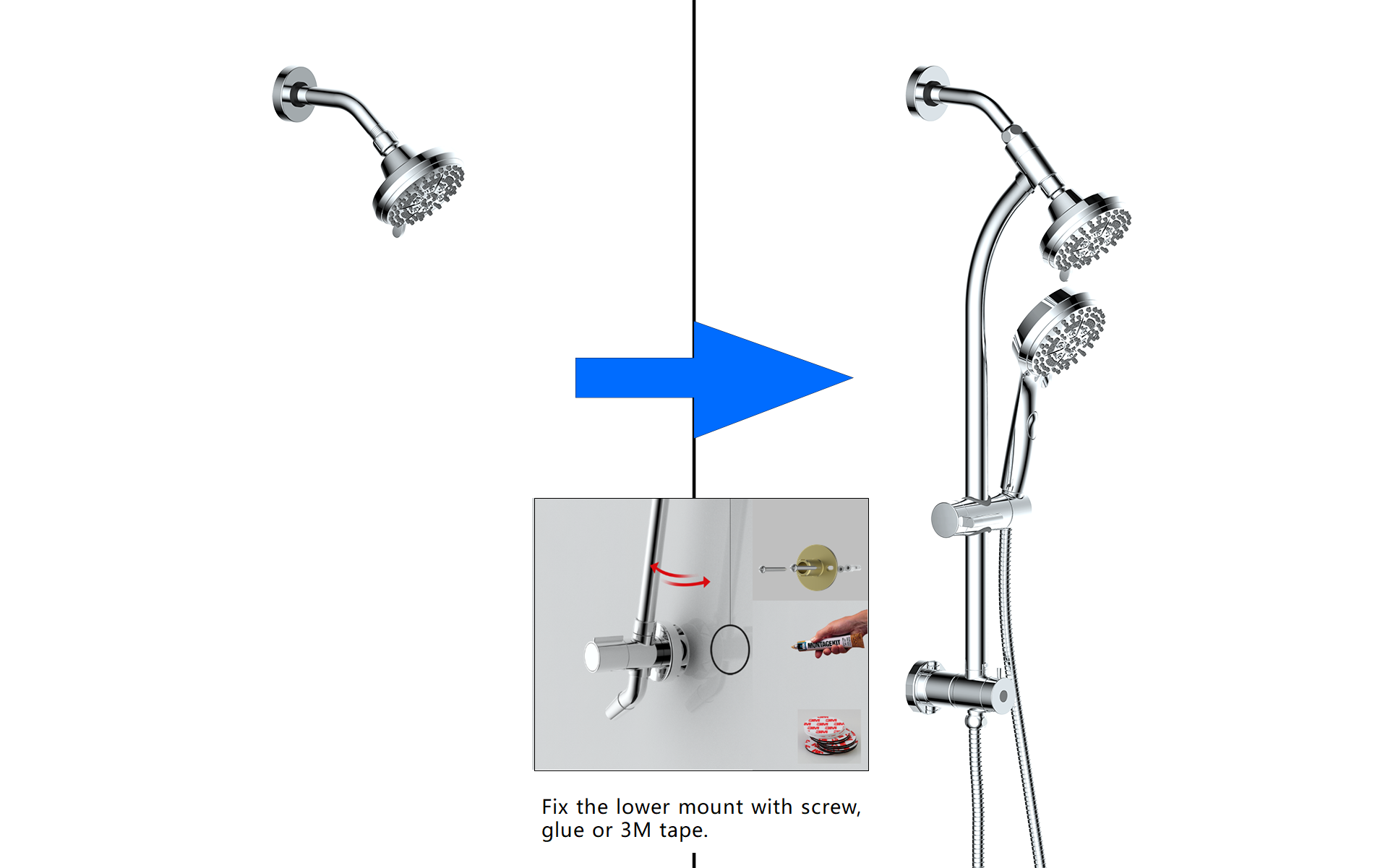 Retrofit Shower System