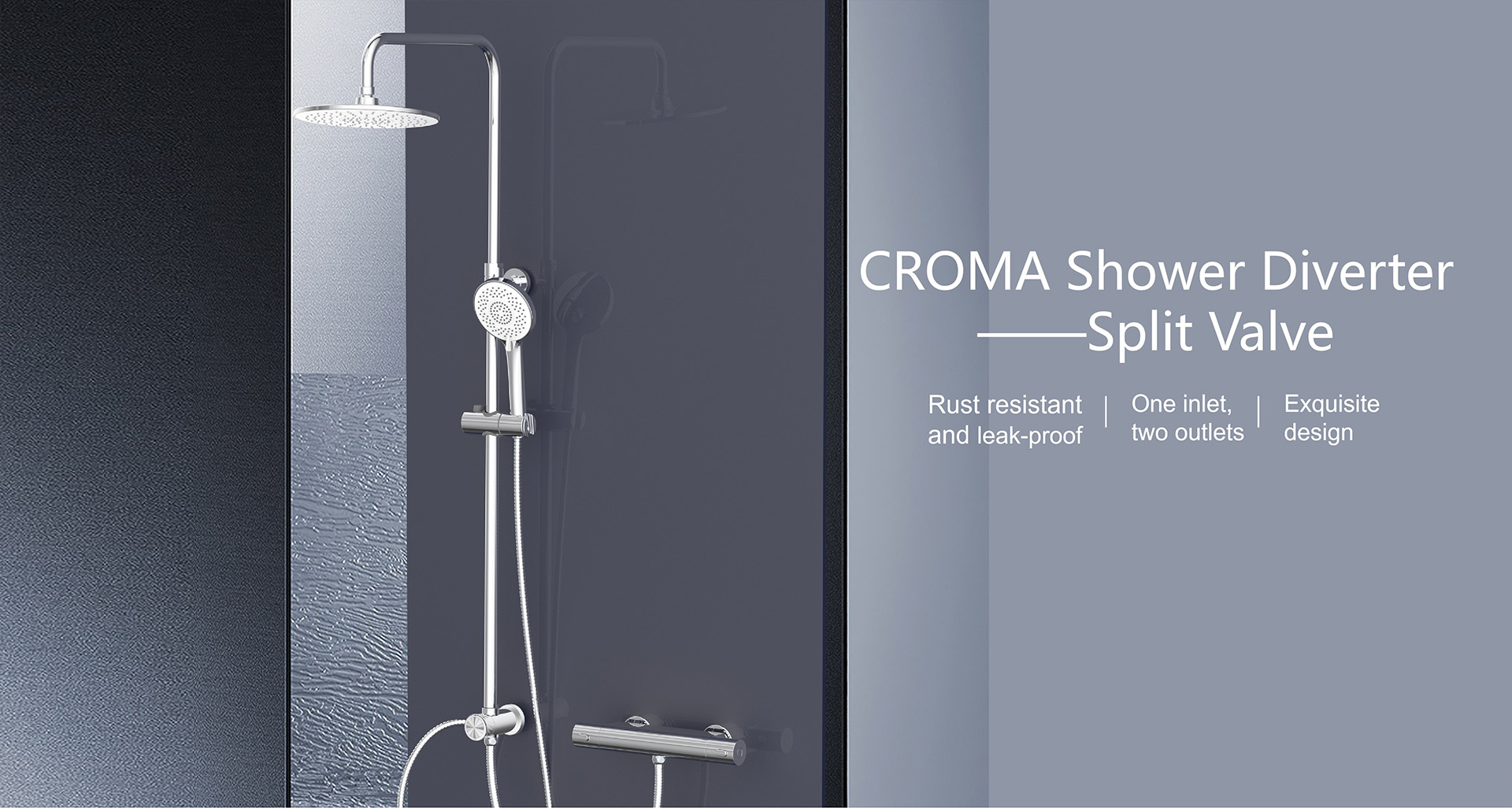 CD Pattern Design Diverter Shower System