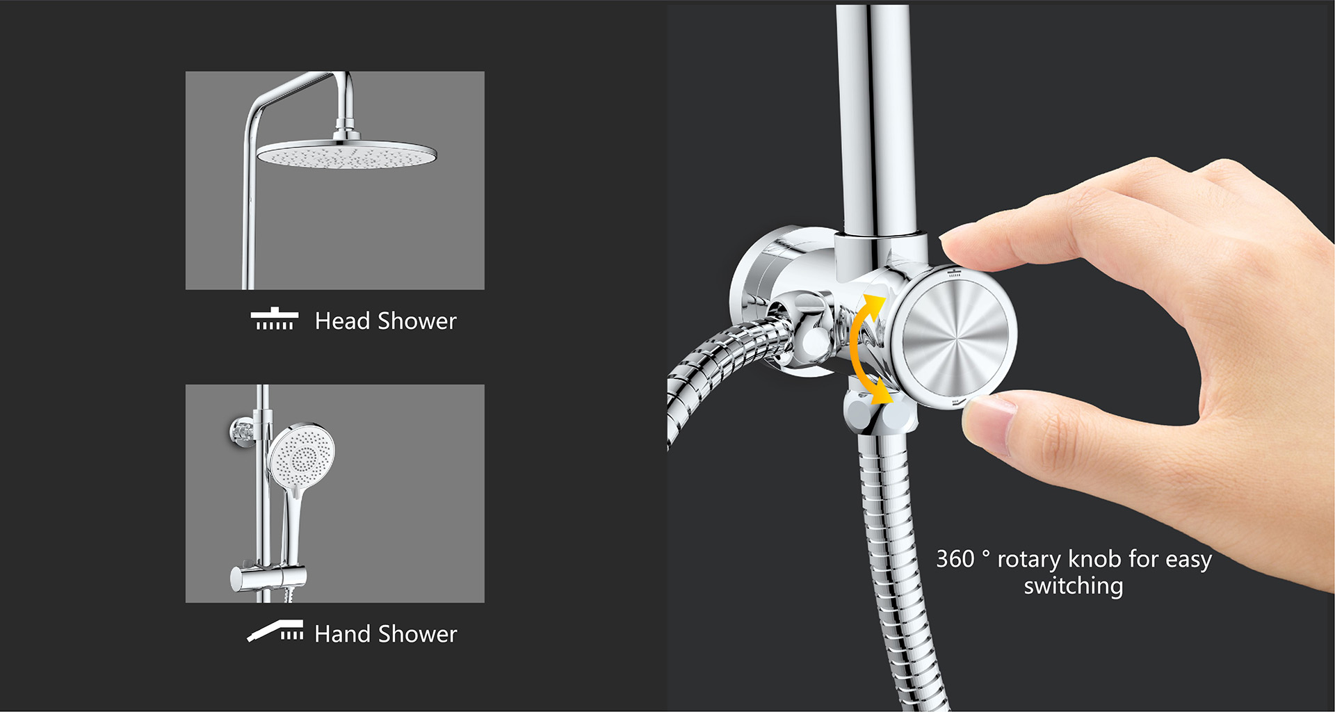 CD Pattern Design Diverter Shower System