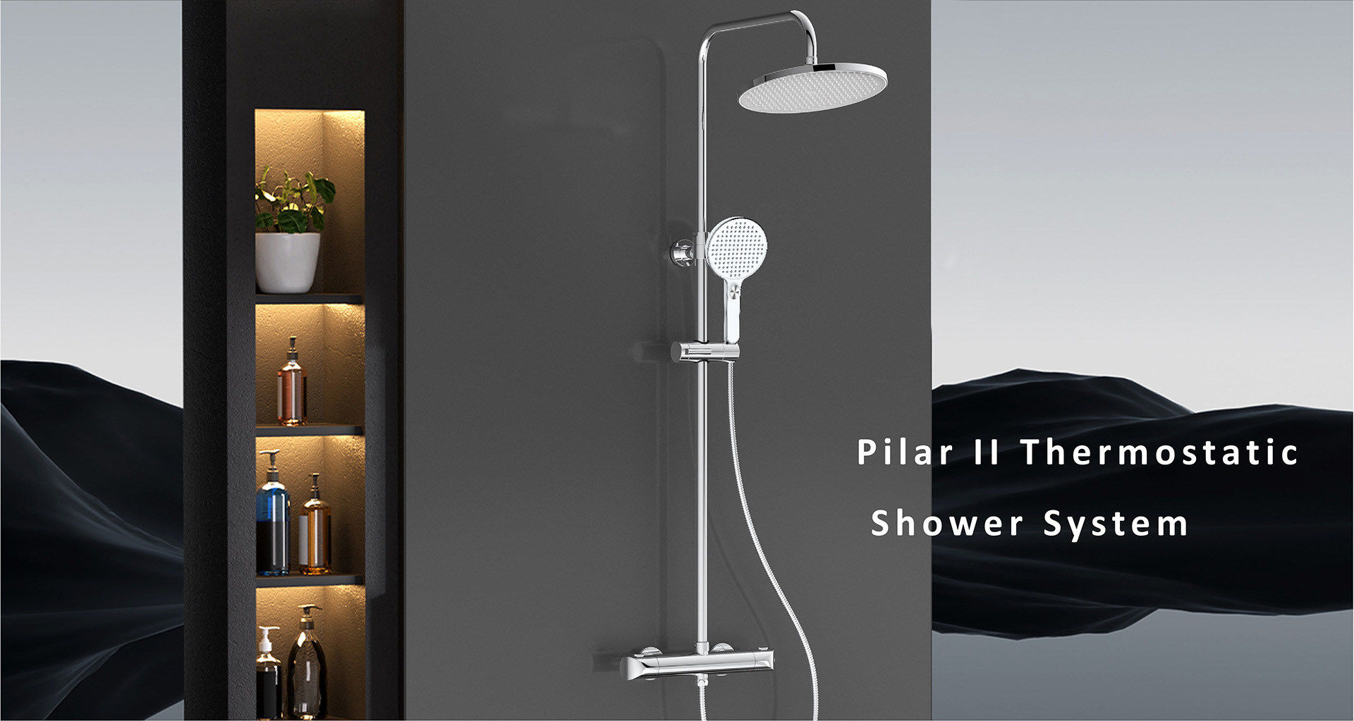 Cool Touch Design Thermostatic Shower System