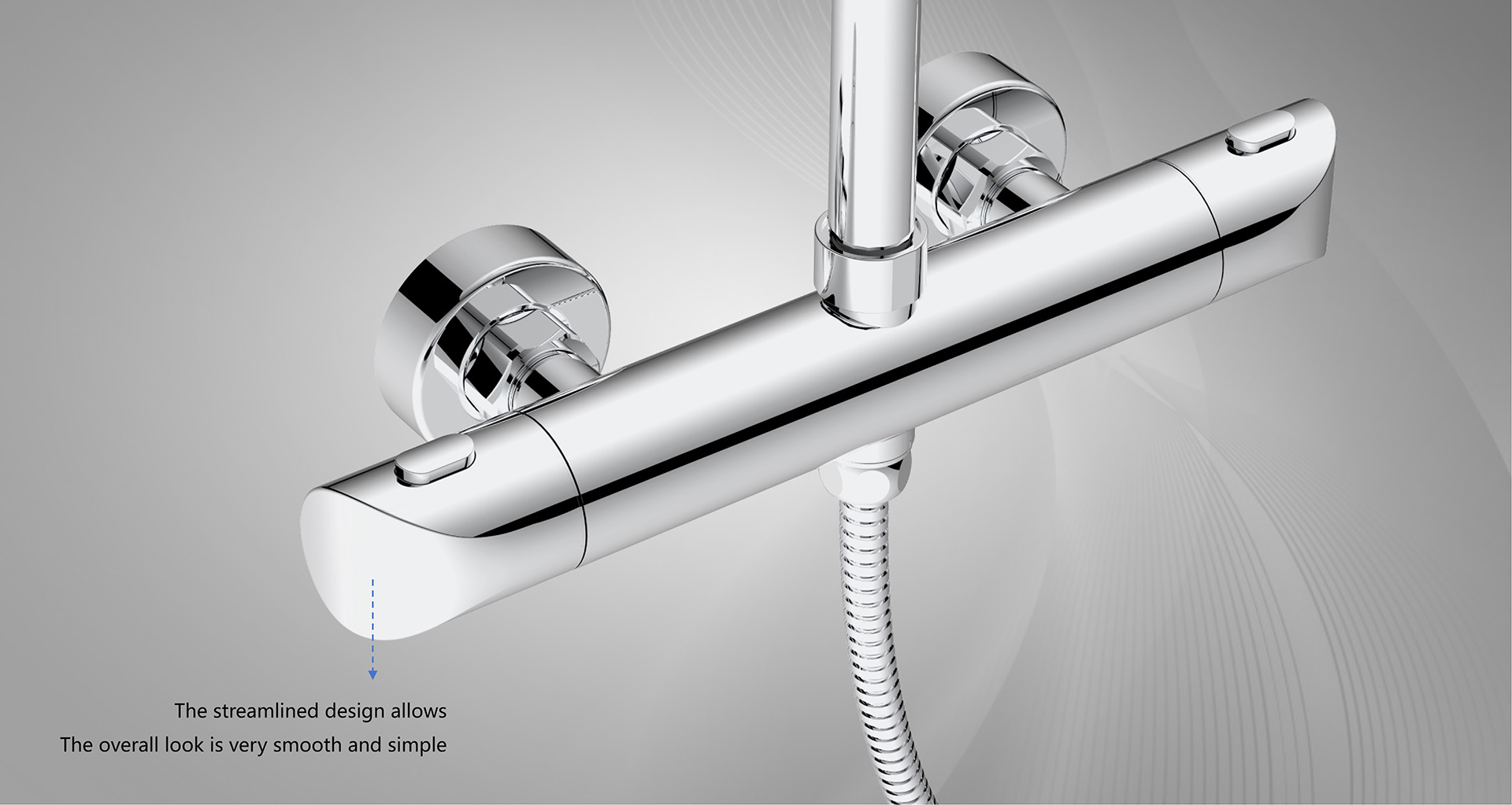 Cool Touch Design Thermostatic Shower System
