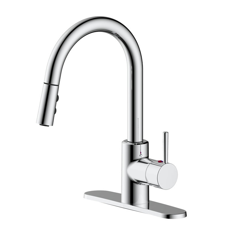 Pull-down kitchen faucet