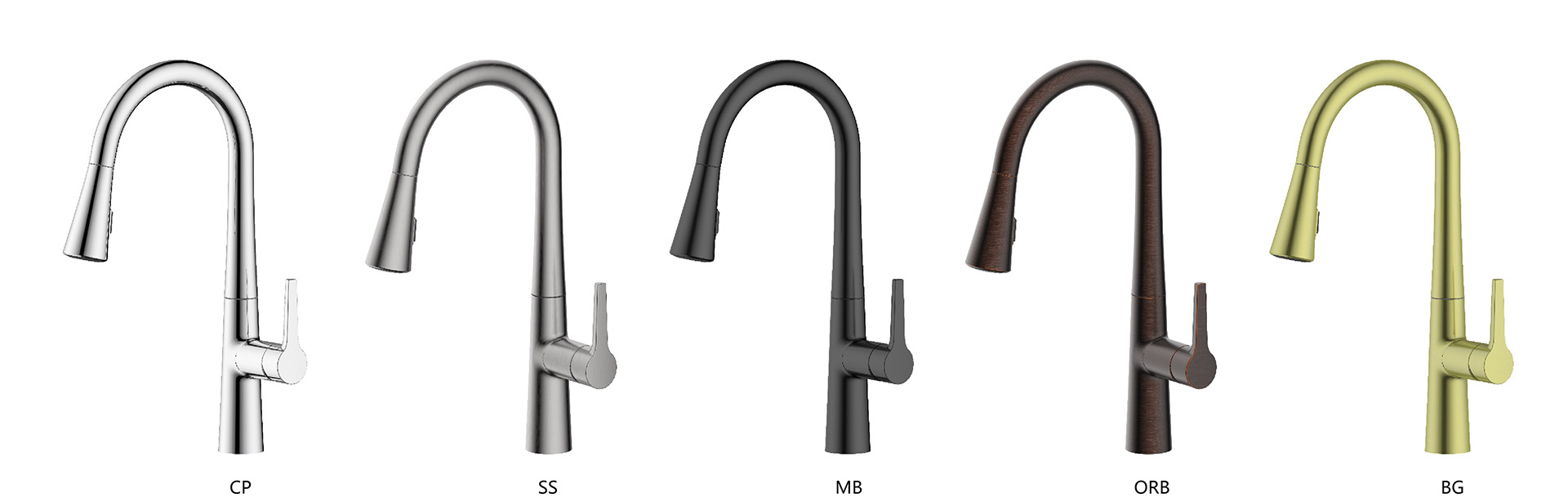 Dino LED Pull-Out Kitchen Faucet,-Deck Mount,-Quick Install