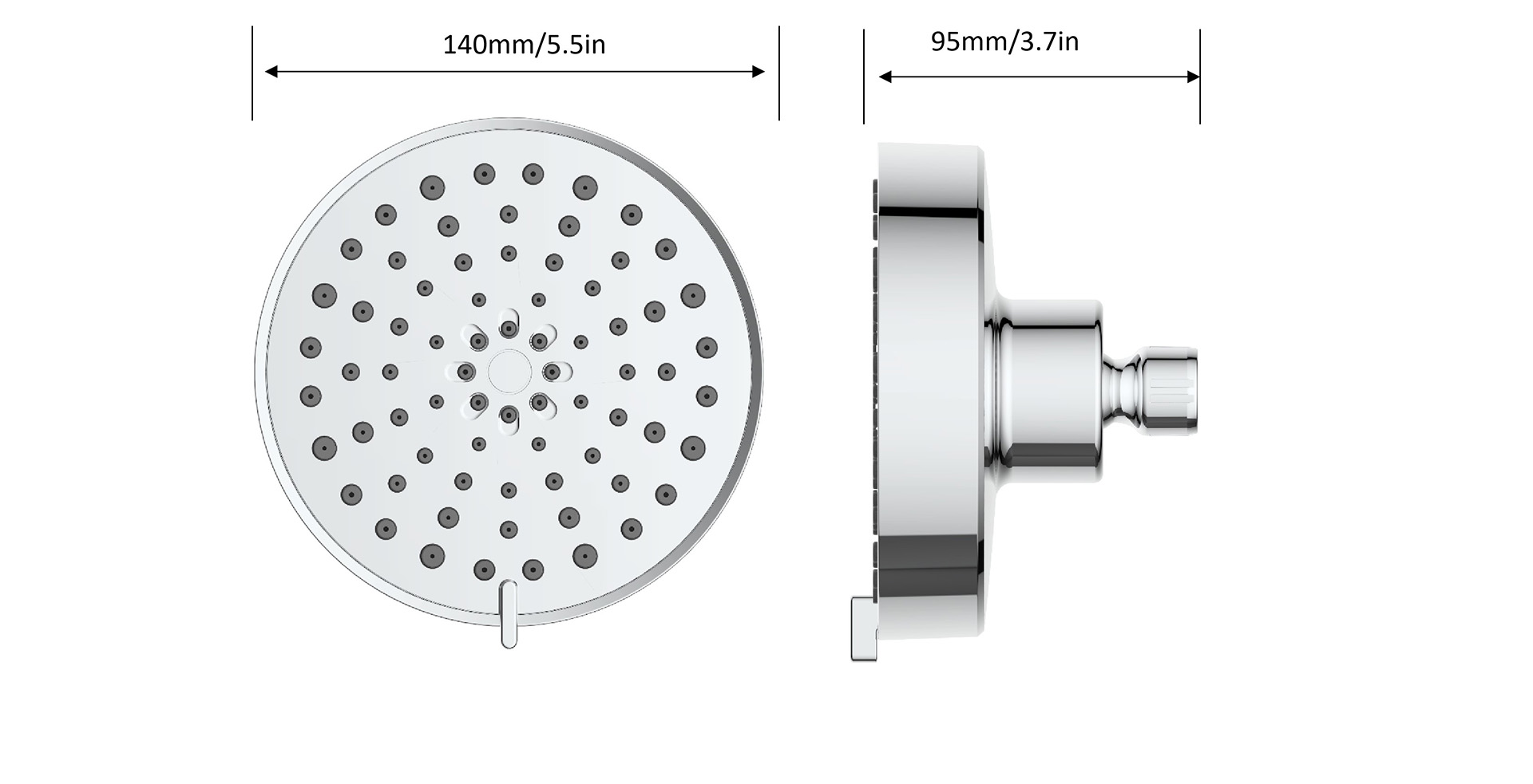 Ealing Series 4-Setting Shower head