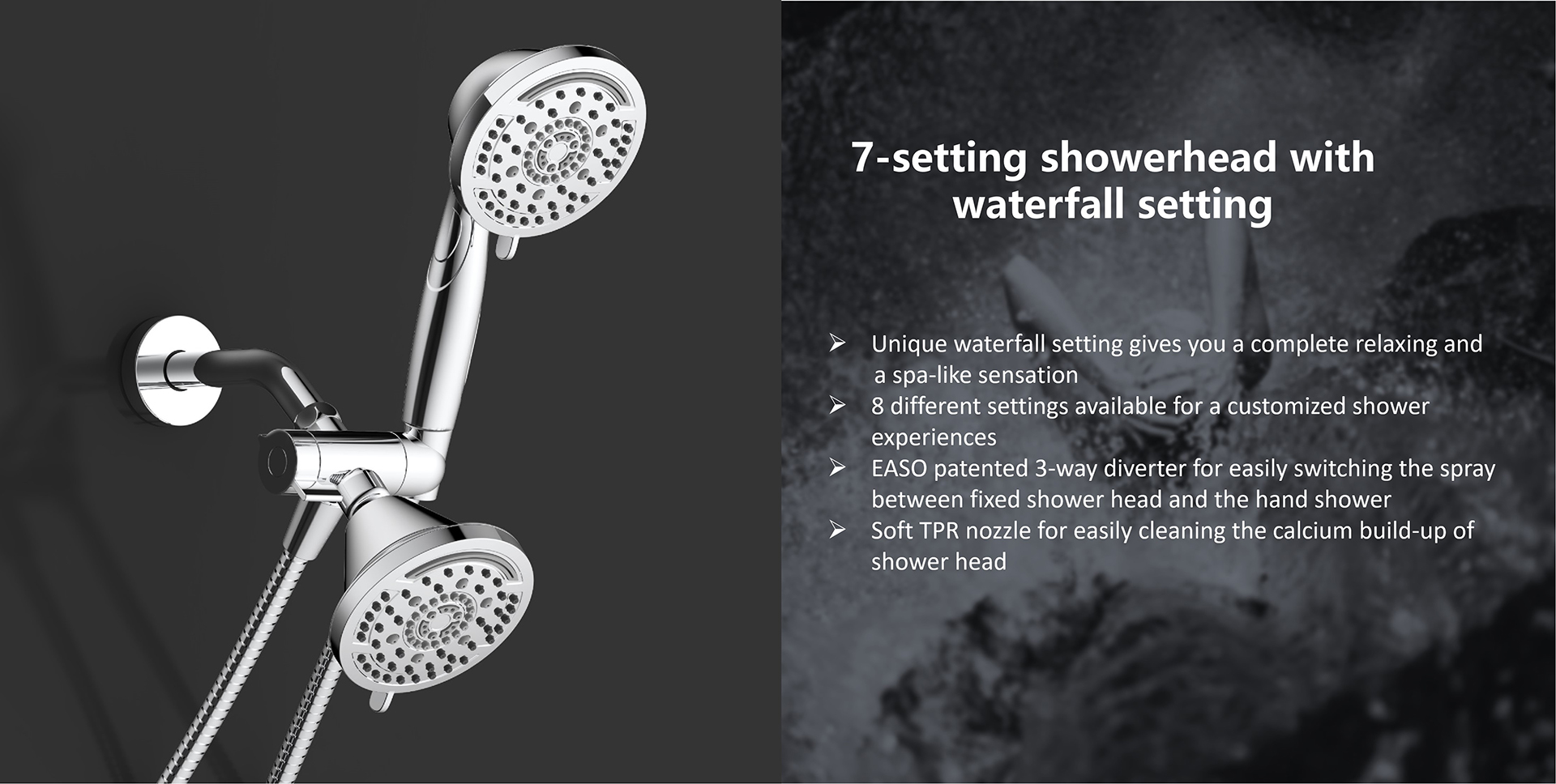 Eden Series 7-Setting Shower head