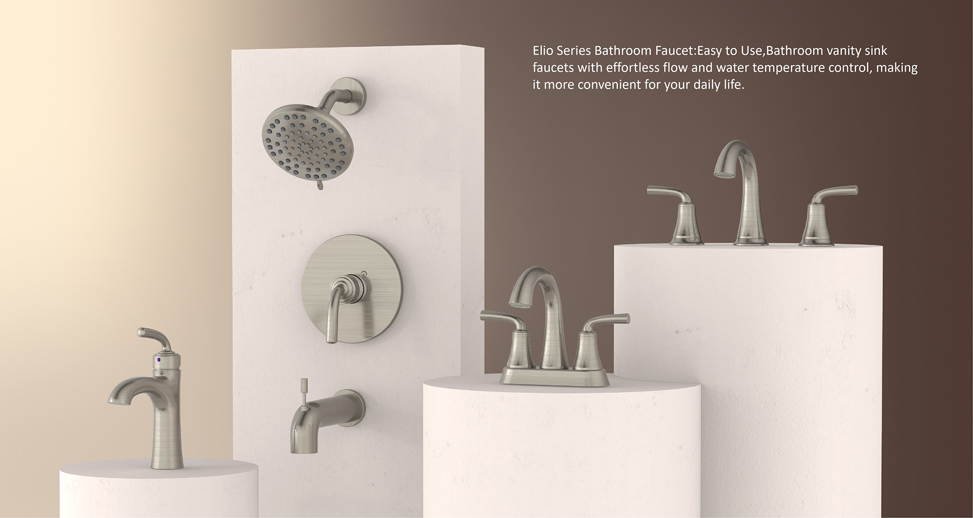 Elio Single Handle Bathroom Faucet