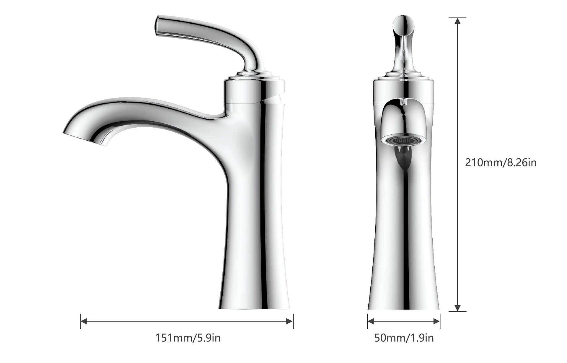Elio Single Handle Bathroom Faucet