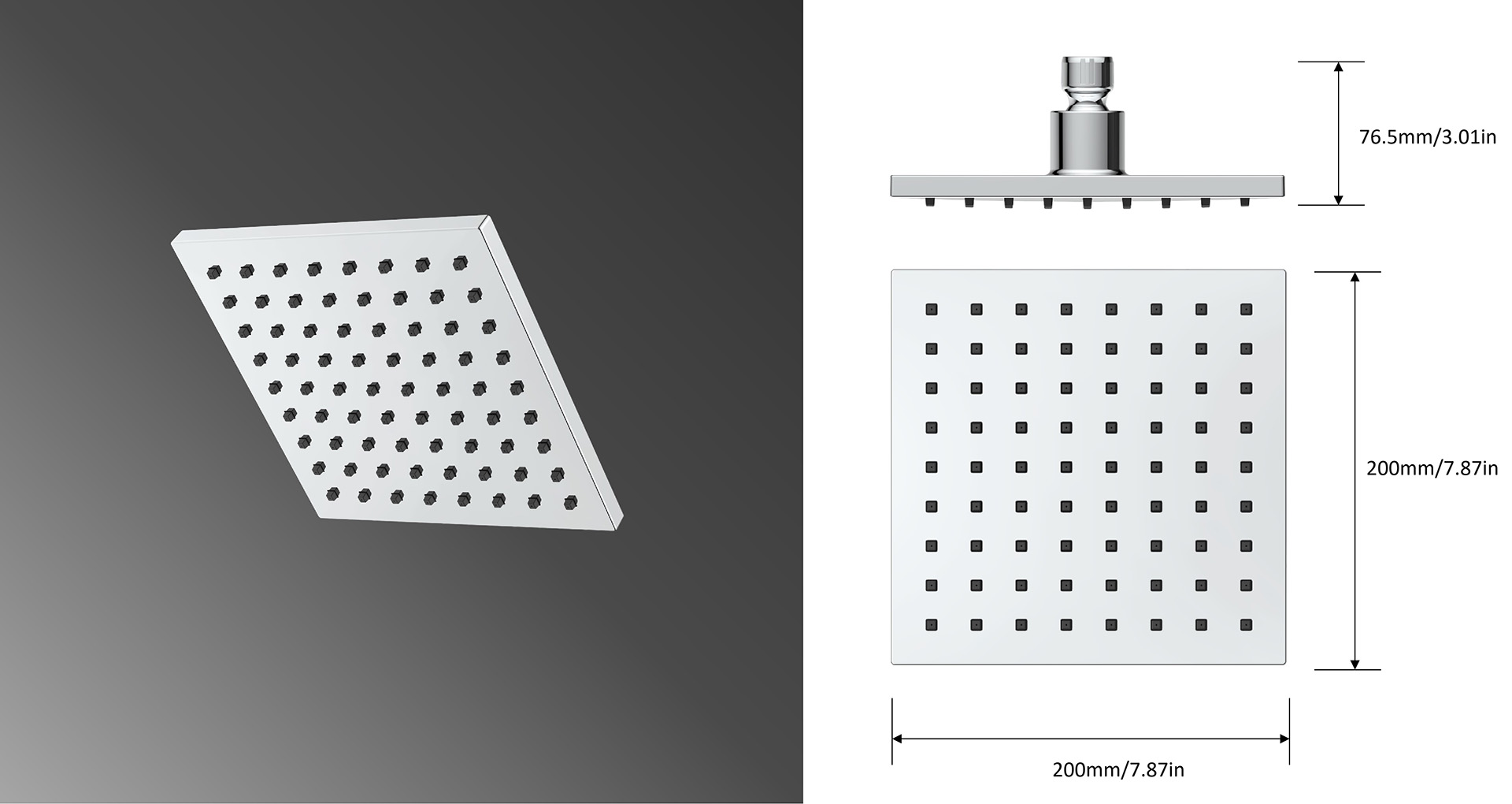 Essa Series 1-Setting Rain Shower