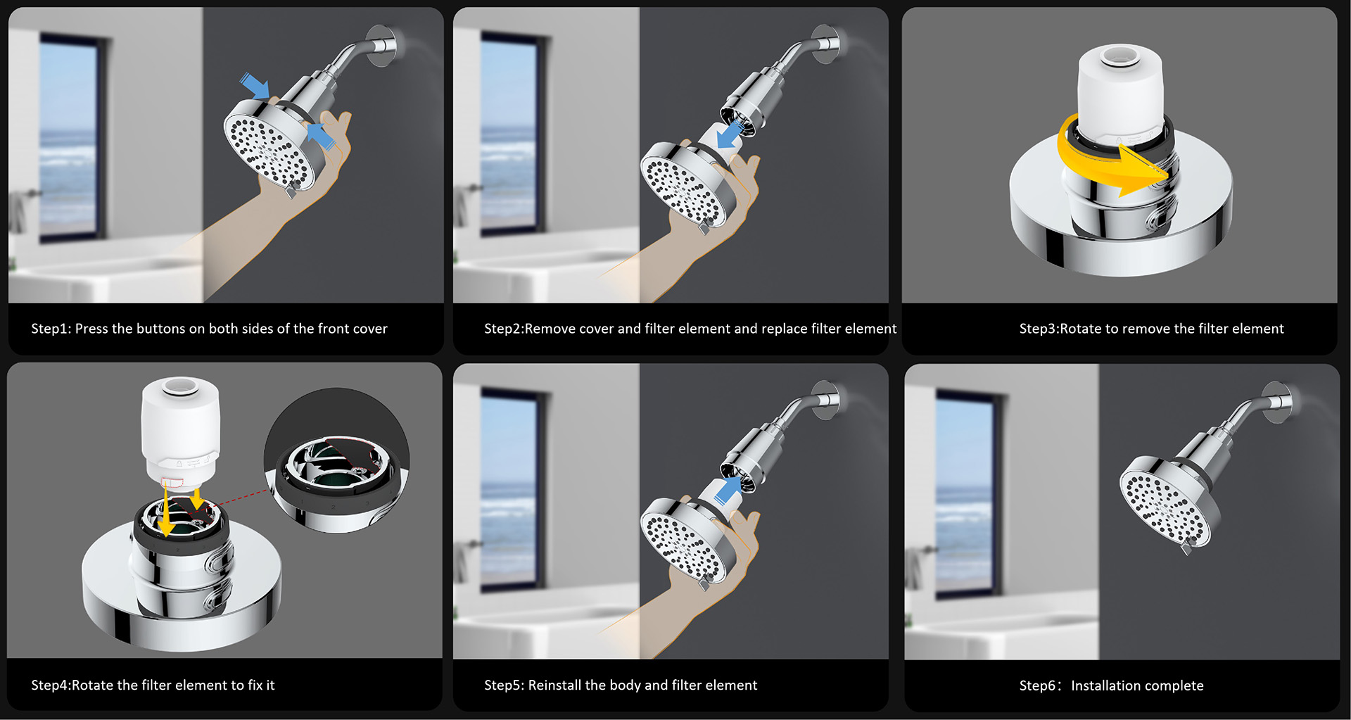 Foru Series Filtered Shower Head
