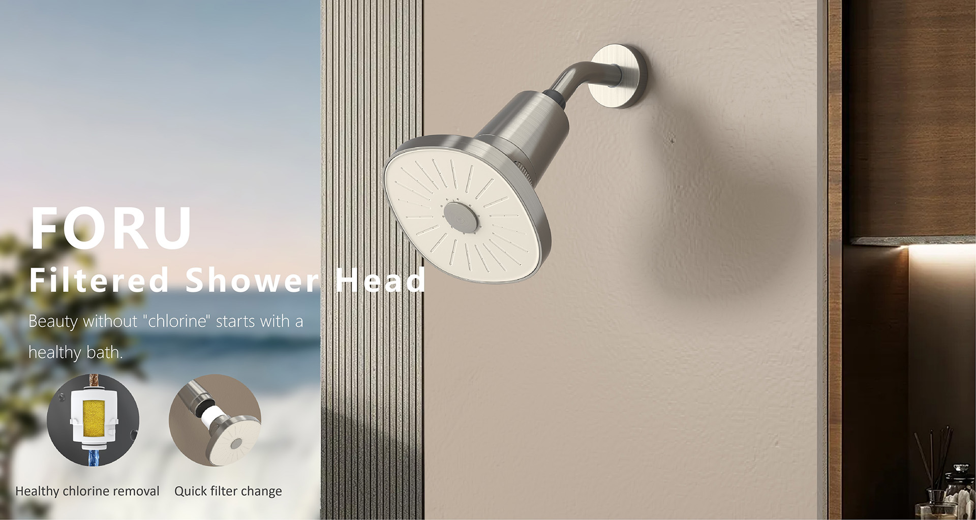 Foru Series Filtered Shower Head