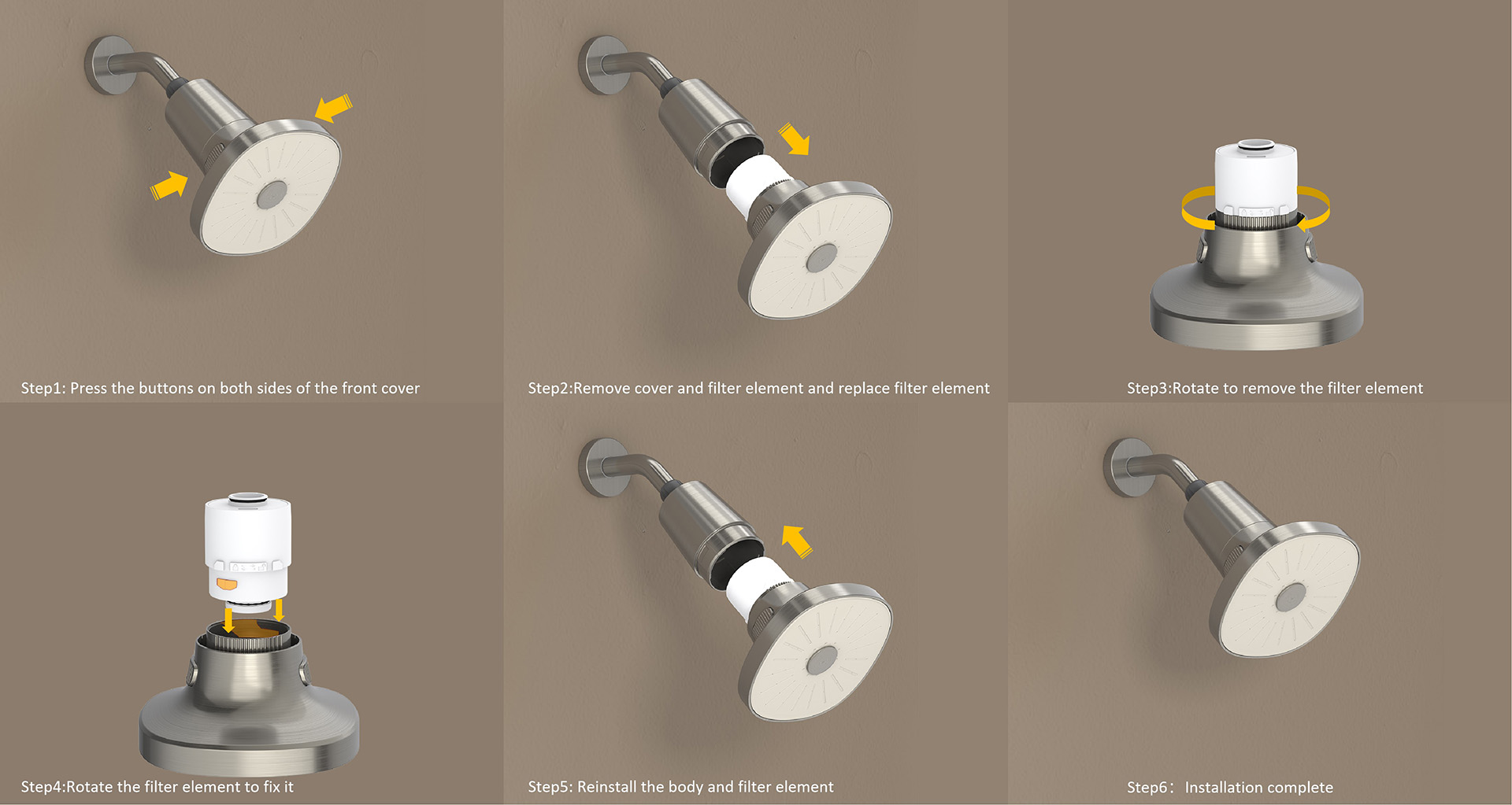 Foru Series Filtered Shower Head