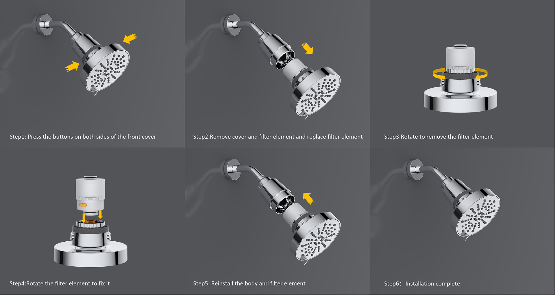 Foru Series Filtered Shower Head