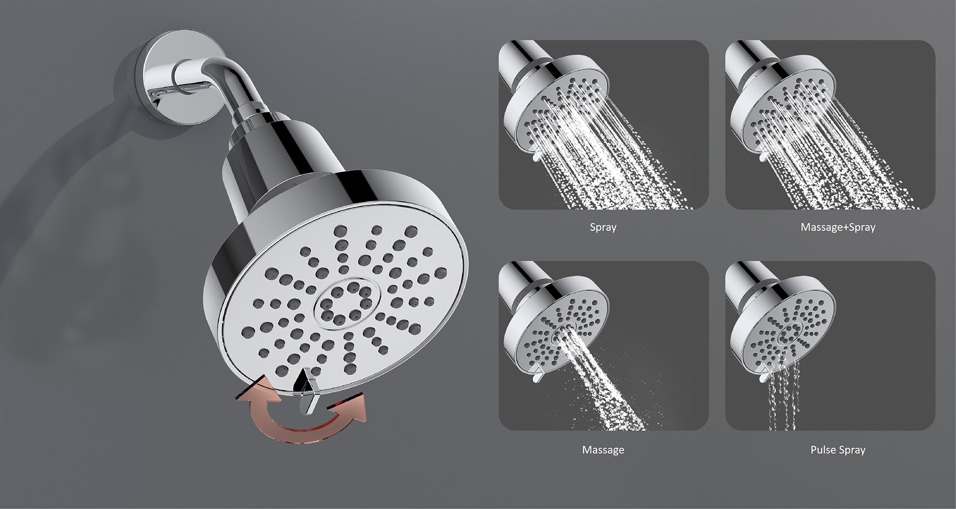 Foru Series Filtered Shower Head