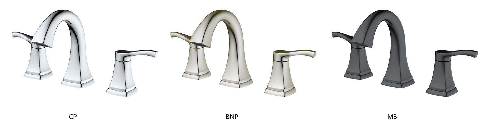  Gifford series Two level handles 8in widespread transitional bathroom faucet 3-hole Installation