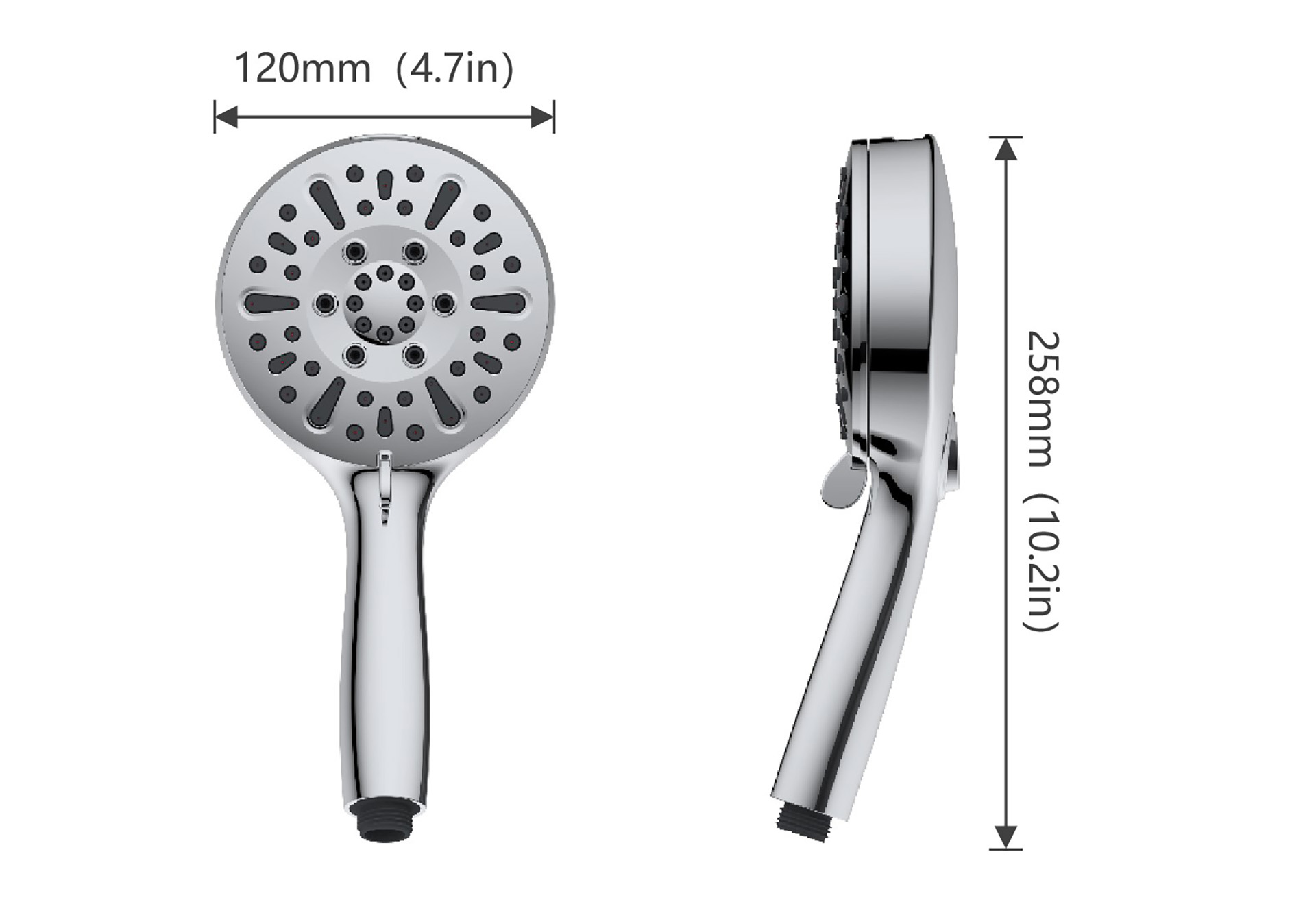 Jetpure Series 5-Setting Handheld Shower