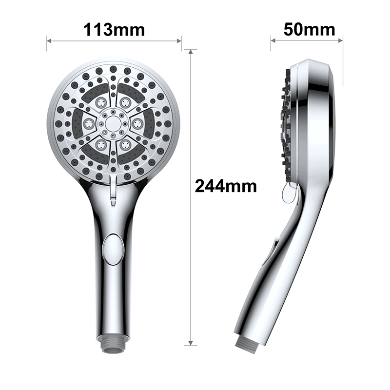 ʻO Lucy Collection 6-Settings shower combo me ka patented 3-way diverter-01