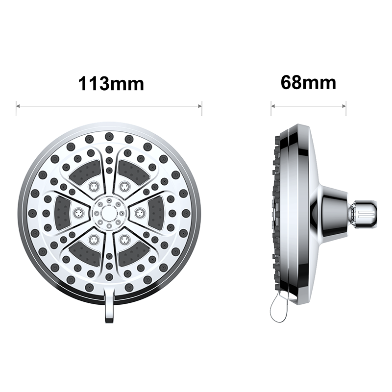 Lucy Collection 6-Settings shower Combo with patented 3-way deverter-01