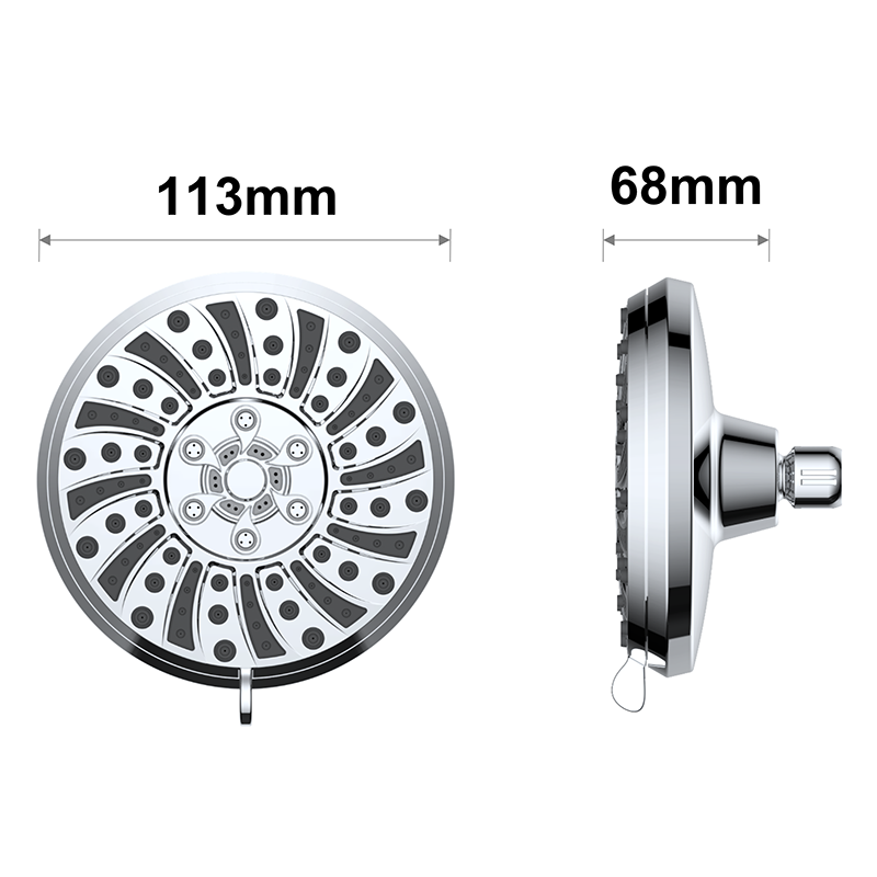 Lucy Collection 7-Settings shower combo nga adunay patente nga 3-way diverter