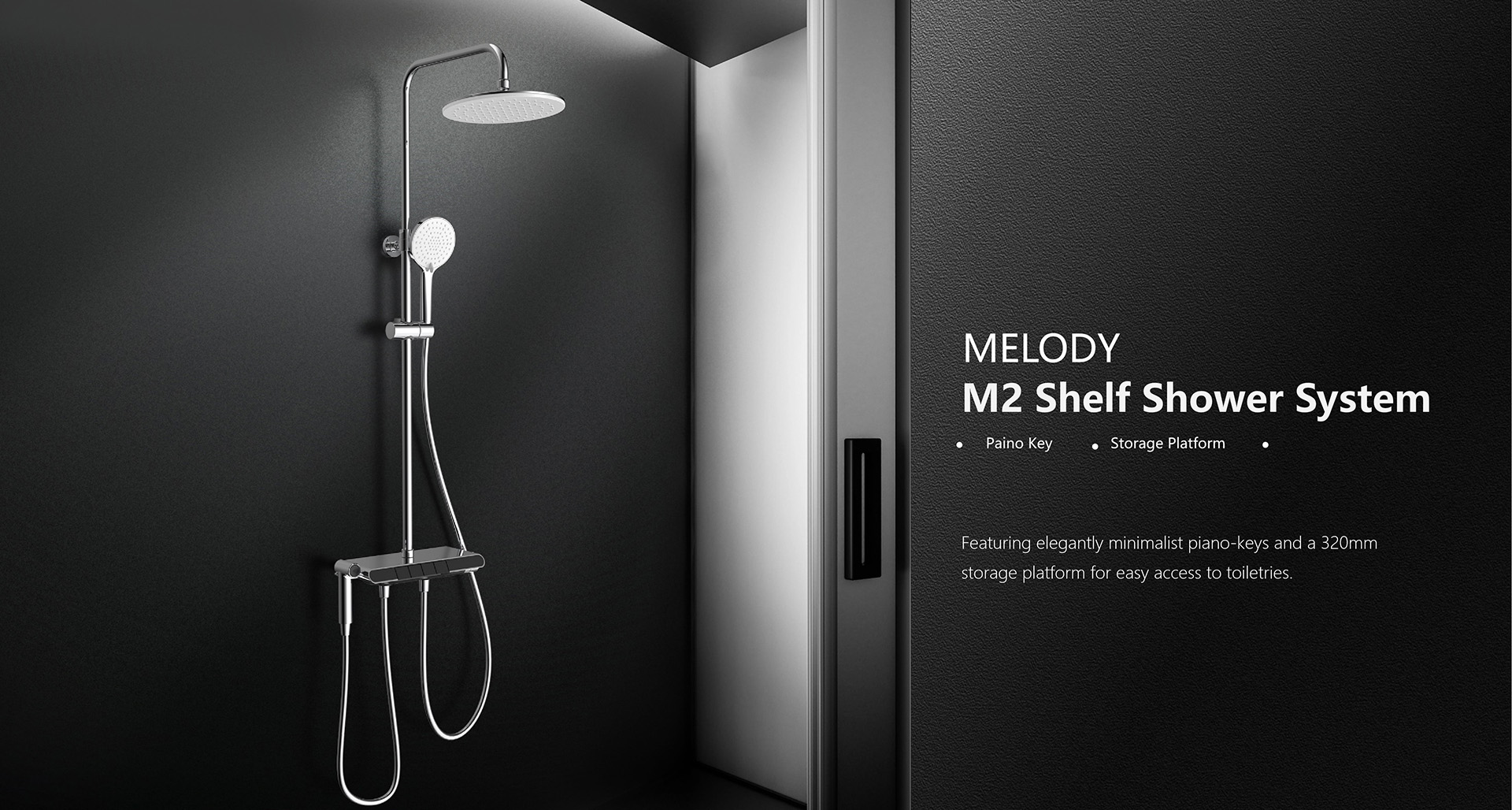 Mechanical Shelf Shower System with Flexible Installation Design