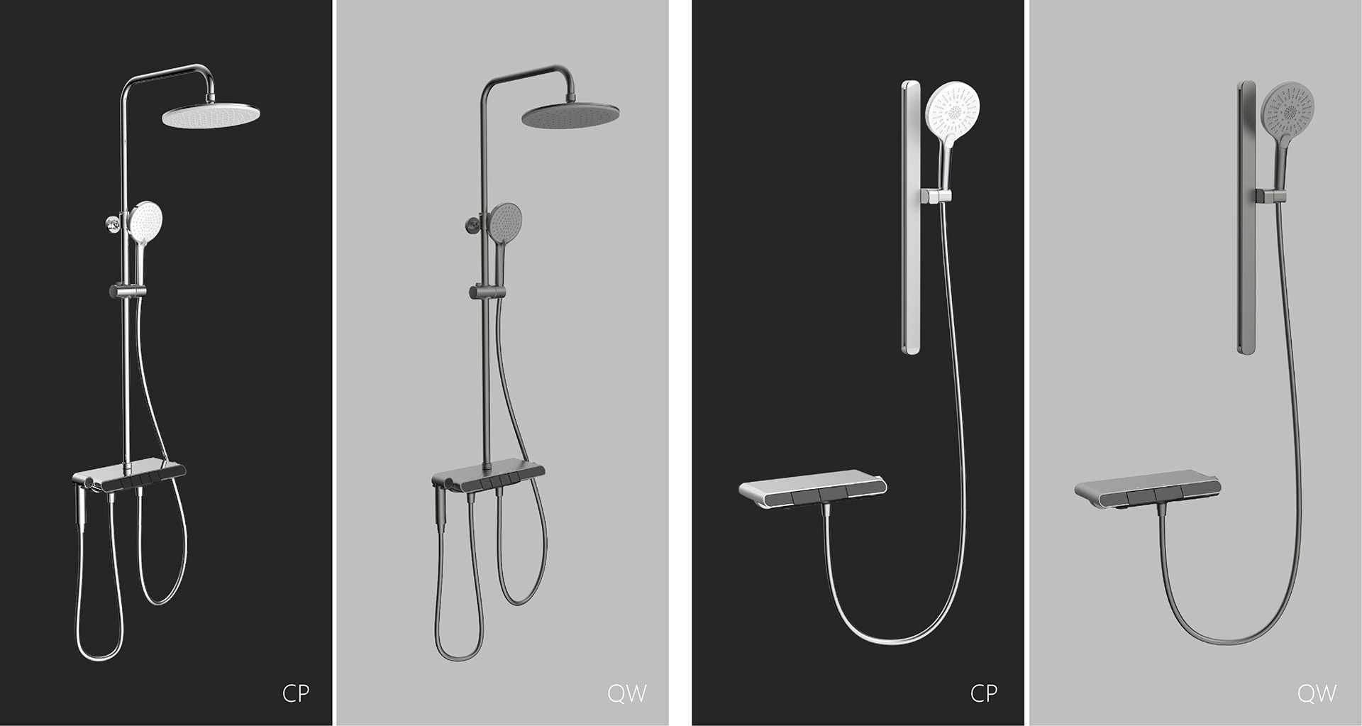 Mechanical Shelf Shower System with Flexible Installation Design<br /><br /><br /><br />