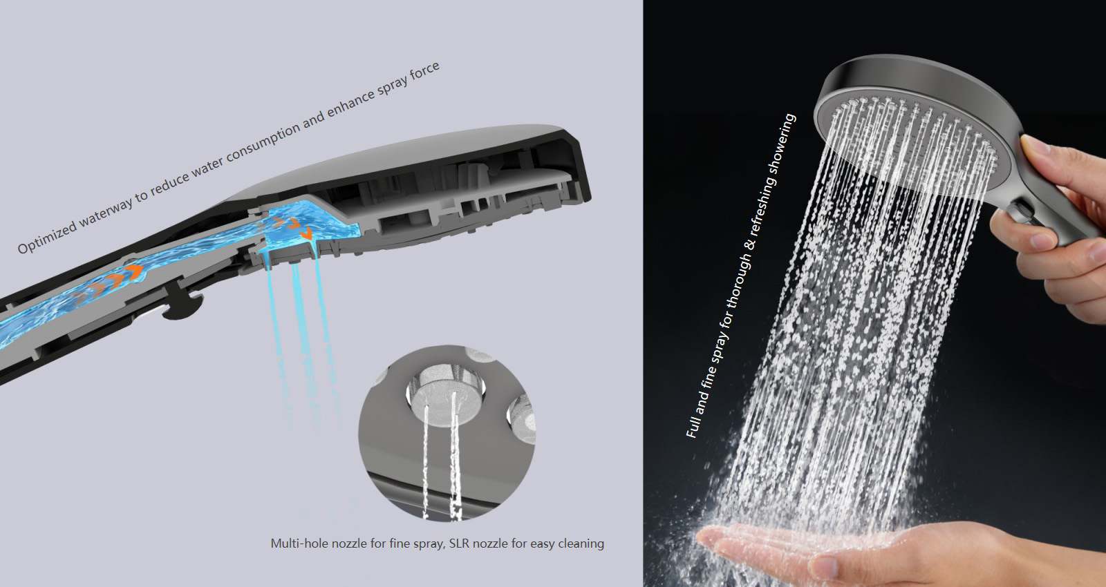 Multi-refreshing Handheld Shower