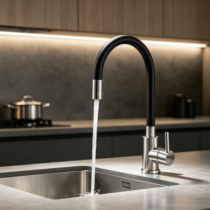 Omni Silicone Hose Kitchen Faucet