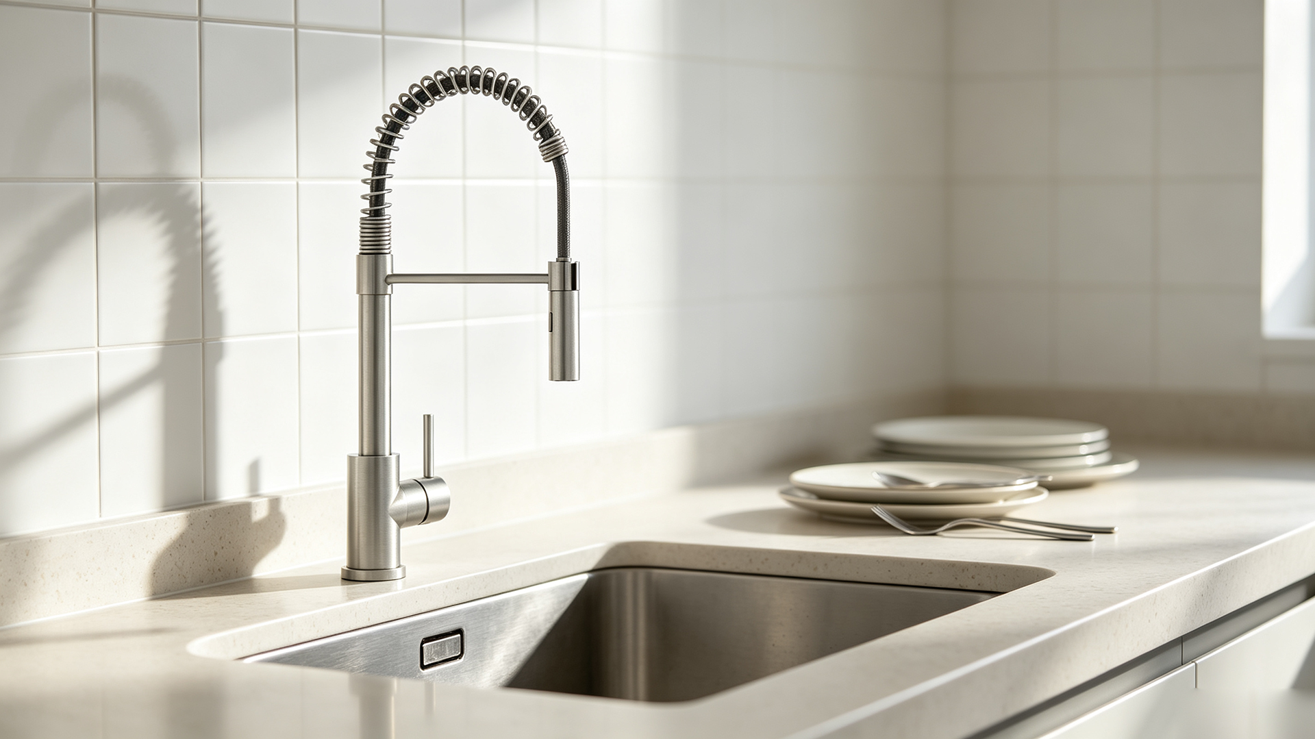 Reed Spring Spout Kitchen Faucet
