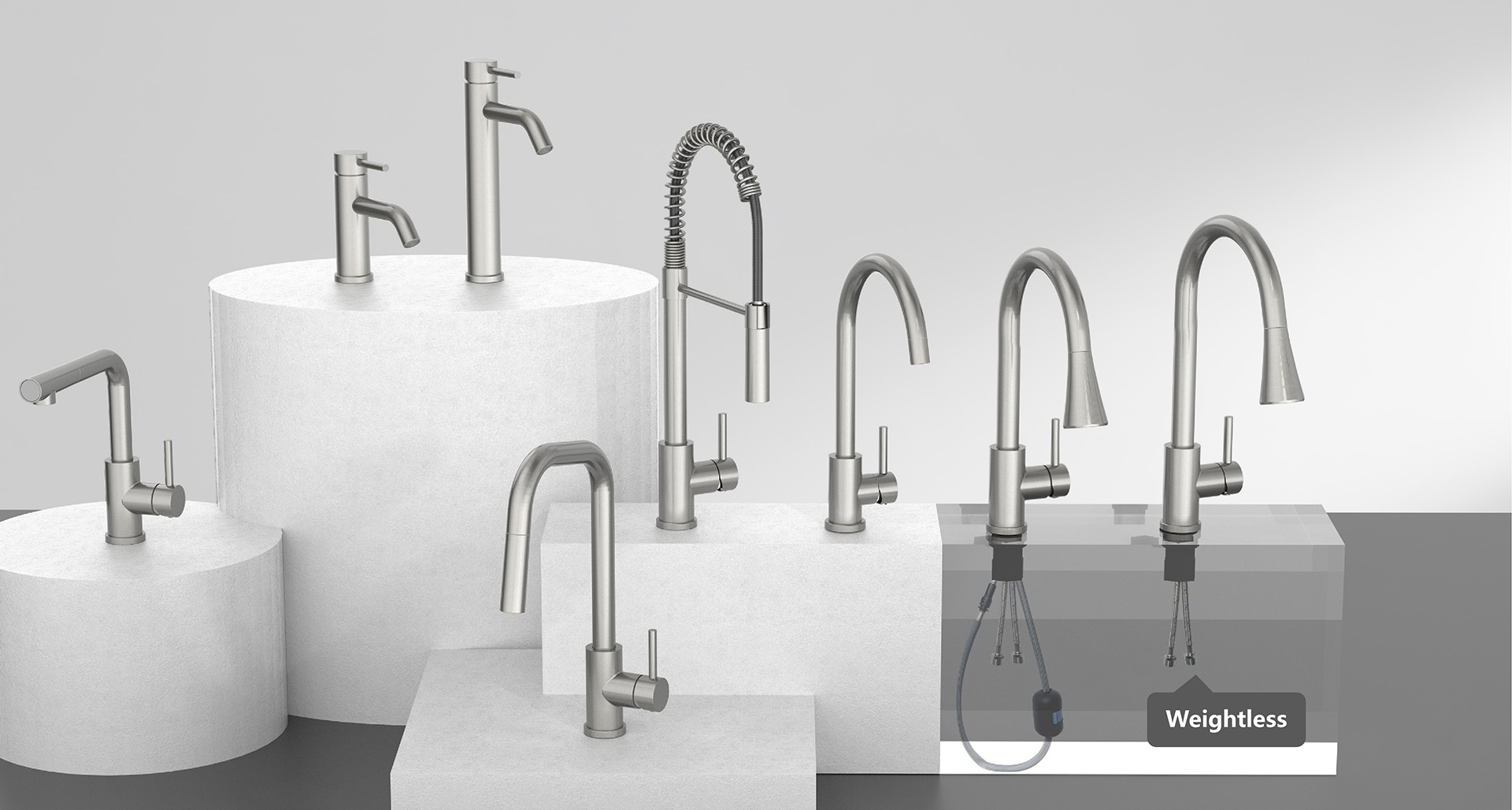 Reed 7-Shaped Pull-Out Kitchen Faucet