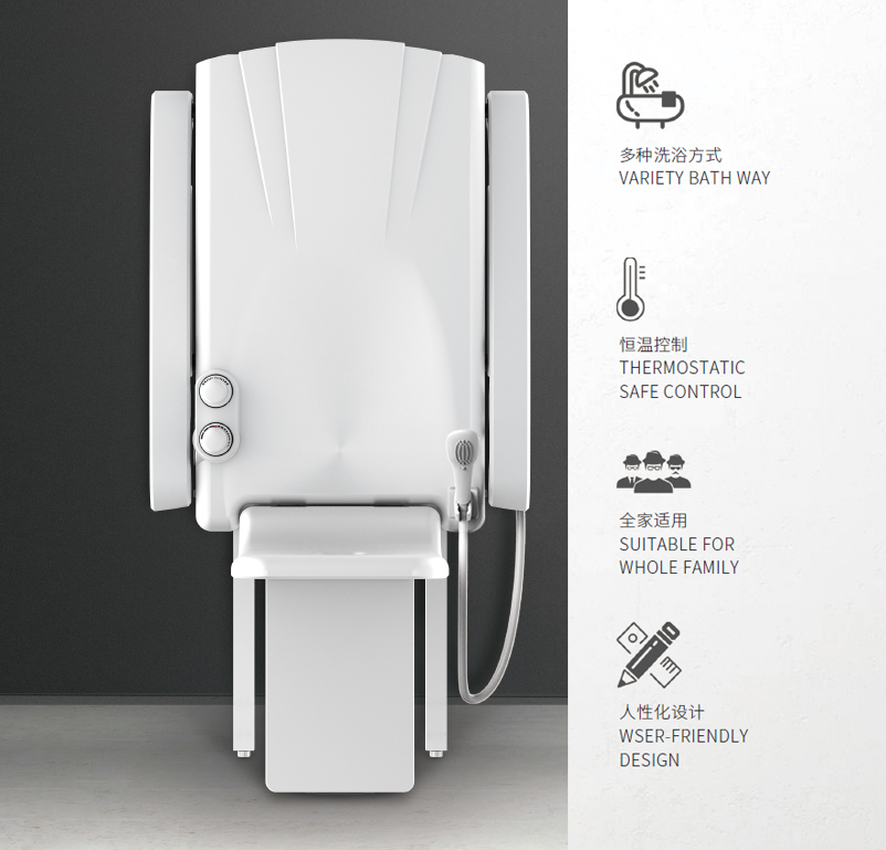 Safe-assist shower seat system-1