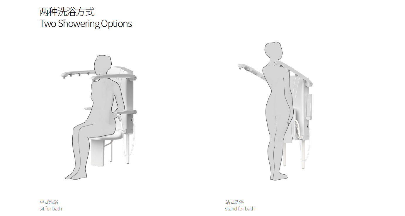 Safe-assist shower seat system-3