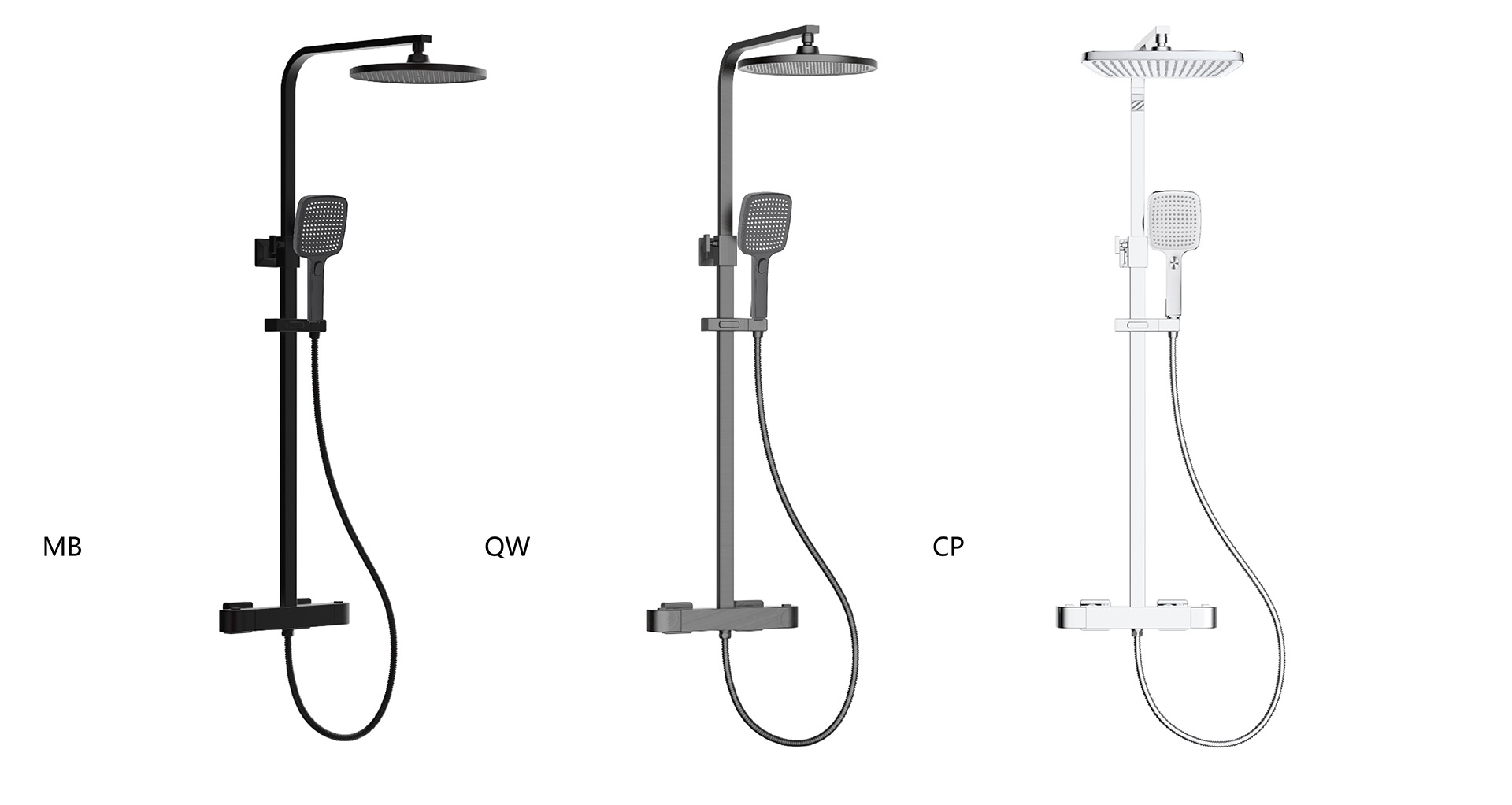Square Style Thermostatic Shower System