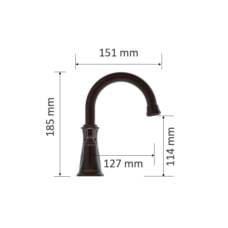 Two level handles 8in Widespread Transitional bathroom Faucet 3-hole Installation