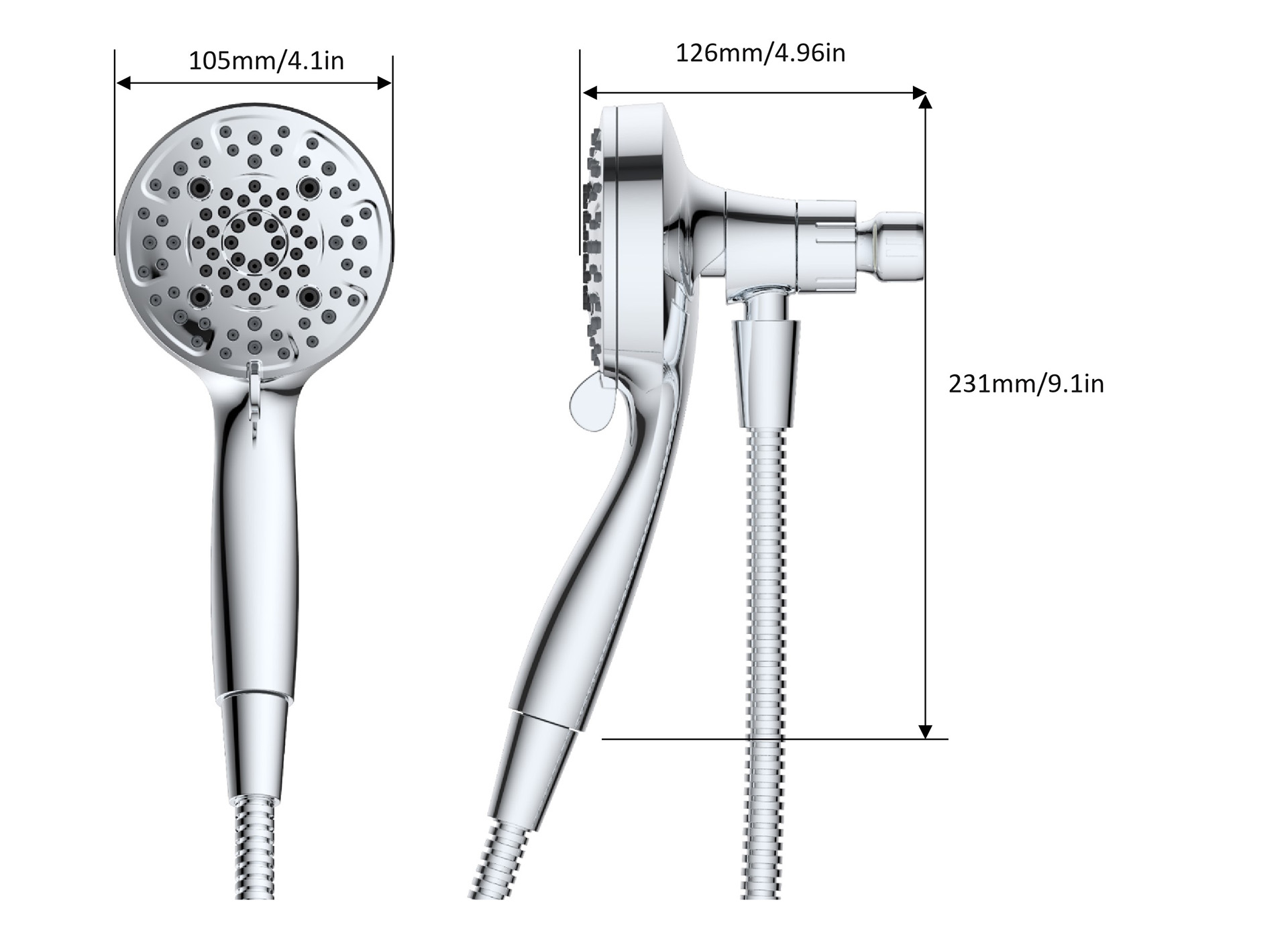Talis-X Series 6-Setting Handheld Shower