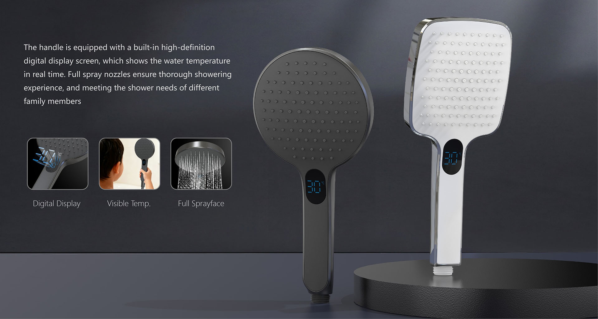 Thermora-LED-Handheld-Shower