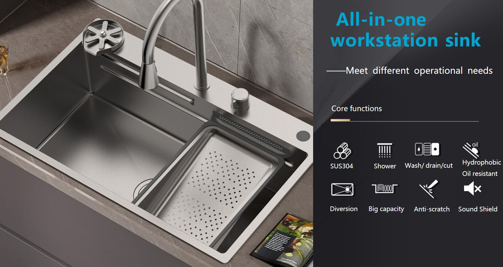 Vitality Multifunctional Kitchen Sink