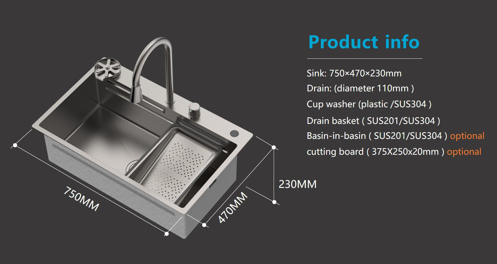 Vitality Multifunctional Kitchen Sink