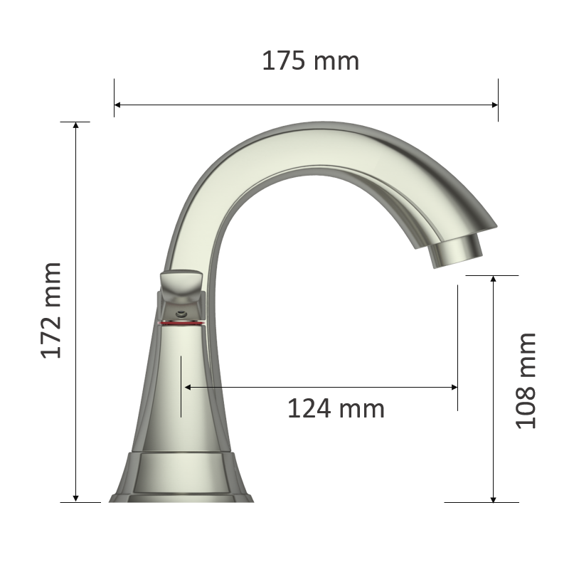 Watersense certified Two Handle Centerset Bathroom Faucet<br />
